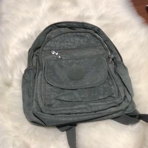 Mindless Nylon Green Multi pocket Small Backpack